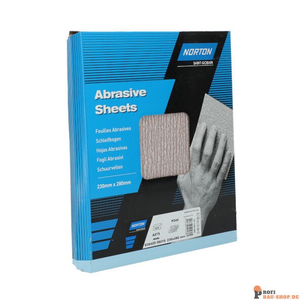 nortonschleifmittel/NORTON_schleifmittel_63642558018 Standard Sheets Norton PRO 230.00x280 Grit 240_137477